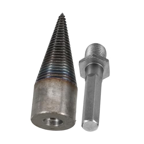 VICASKY Schwerer Holzspaltbohrer aus Hochkohlenstoffstahl Konischer Bohrer für Bohrmaschinen Effiziente Brennholzspaltung Vielseitig Einsetzbar für Schnelles Holzspalten VICASKY Schwerer Holzspaltbohrer aus Hochkohlenstoffstahl Konischer Bohrer für Bohrmaschinen Effiziente Brennholzspaltung Vielseitig Einsetzbar für Schnelles Holzspalten von VICASKY
