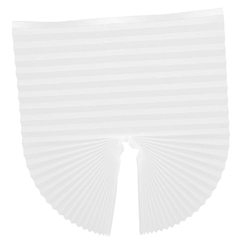 VICASKY Selbstklebende Faltenjalousie Weiß Türrollo ohne Bohren Halbtransparenter Sichtschutz Verdunkelung Türvorhang Polyester Waschbar Design für Wohnzimmer Schlafzimmer von VICASKY