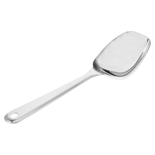 VICASKY Servierlöffel mit Quadratgriff Großer Ergonomischer Löffel für Buffets und Restaurants Vielseitiger Küchenhelfer Rostfrei Leicht zu Reinigen Polierte Oberfläche von VICASKY