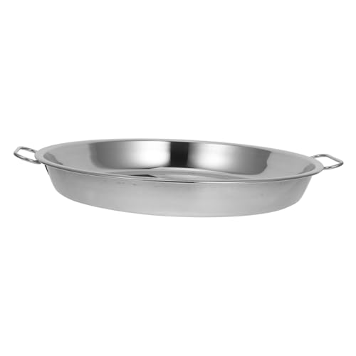 VICASKY Servierplatte mit Ergonomischen Griffen Vielseitiges BBQ Tablett für Backen Dämpfen Grillen und Servieren Langlebiges Leicht zu Reinigendes Küchenblech VICASKY Servierplatte mit Ergonomischen Griffen Vielseitiges BBQ Tablett für Backen Dämpfen Grillen und Servieren Langlebiges Leicht zu Reinigendes Küchenblech von VICASKY