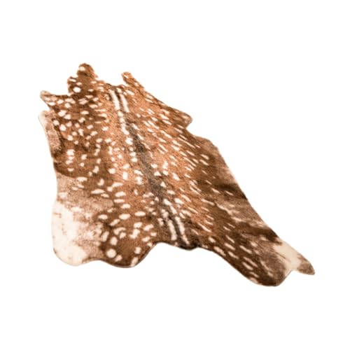 VICASKY Sika Deer Design Teppich rutschfeste Kunstfell Matte für Wohnzimmer Schlafzimmer Babyzimmer Hochwertige Bodenmatte für Innenräume und Dekorative von VICASKY