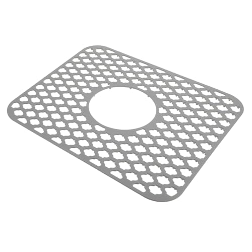 VICASKY Silikon Spülmatte mit Lochmuster Rutschfest Schalldämmend und Hitzebeständig Schutzpolster für Küchenwaschbecken Multifunktionale Abtropfmatte für Geschirr und Besteck von VICASKY