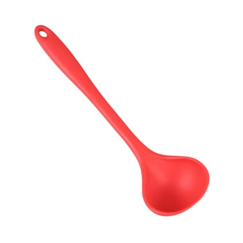 VICASKY Silikon Suppenkelle Küchenhelfer Bpa Frei Hitzebeständig mit Aufhängeloch für Pfannen und Töpfe Flexibler Kochlöffel für Alltag und Catering Lebensmittelechtes Silikon Rot VICASKY Silikon Suppenkelle Küchenhelfer Bpa Frei Hitzebeständig mit Aufhängeloch für Pfannen und Töpfe Flexibler Kochlöffel für Alltag und Catering Lebensmittelechtes Silikon Rot von VICASKY
