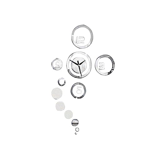 VICASKY Spiegel Uhr Wandtattoo Abnehmbarer DIY Wandaufkleber für Schlafzimmer und Wohnzimmer Dekoration Silber Wandgestaltung für Glatte Oberflächen VICASKY Spiegel Uhr Wandtattoo Abnehmbarer DIY Wandaufkleber für Schlafzimmer und Wohnzimmer Dekoration Silber Wandgestaltung für Glatte Oberflächen von VICASKY