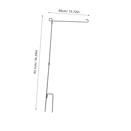 VICASKY Stabiler Gartenfahnenhalter Eisen mit Clip Wetterfester Fahnenmast Kit für Standard Gartenfahnen Windfest und Rostfrei Teiliges für Indoor und Outdoor Dekoration VICASKY Stabiler Gartenfahnenhalter Eisen mit Clip Wetterfester Fahnenmast Kit für Standard Gartenfahnen Windfest und Rostfrei Teiliges für Indoor und Outdoor Dekoration von VICASKY