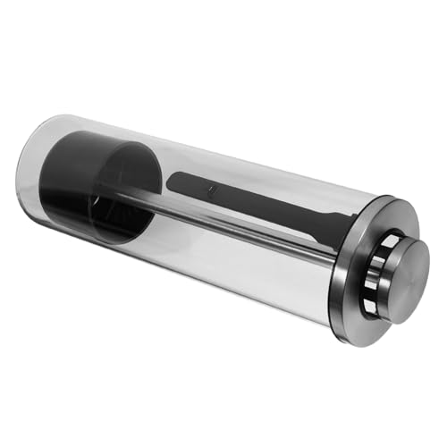 VICASKY Essstäbchenhalter aus Borosilikatglas Mehrzweck Strohhalmspender mit Deckel Küchenutensilien Organizer für Theke Eleganter Strohhalmbehälter Spülmaschinenfest und Modern von VICASKY
