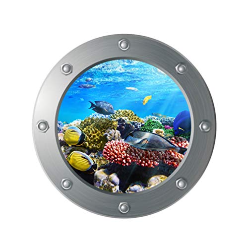 VICASKY Submarine Window Wandtattoo Selbstklebende Meerestiere Aufkleber Für Kinderzimmer Und Badezimmer Dekorative Wandsticker Für Kreative Raumgestaltung VICASKY Submarine Window Wandtattoo Selbstklebende Meerestiere Aufkleber Für Kinderzimmer Und Badezimmer Dekorative Wandsticker Für Kreative Raumgestaltung von VICASKY