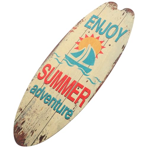 Surfbrett-Schilder,Tropisches Hawaii Strand-Willkommensschild Surfboard Holzschild Schild Hängendes Ornament für Meer, Wand, Outdoor Deko Sommerdeko Mottoparty Surfbrett-Schilder,Tropisches Hawaii Strand-Willkommensschild Surfboard Holzschild Schild Hängendes Ornament für Meer, Wand, Outdoor Deko Sommerdeko Mottoparty von VICASKY