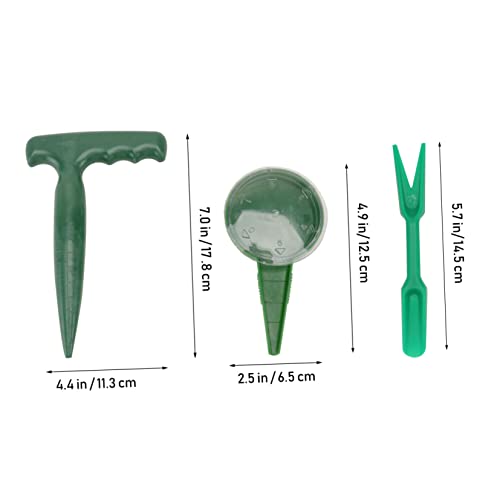 VICASKY Teiliges Gartenwerkzeug aus Kunststoff mit Dibber Widger und Sämlings Pflanzer Ergonomischer Handgriff Pflanzhilfe für Umpflanzen und Präzises Aussäen im Garten und VICASKY Teiliges Gartenwerkzeug aus Kunststoff mit Dibber Widger und Sämlings Pflanzer Ergonomischer Handgriff Pflanzhilfe für Umpflanzen und Präzises Aussäen im Garten und von VICASKY