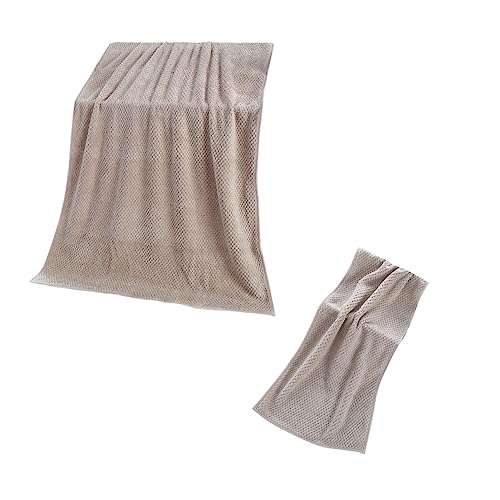 VICASKY Thickened Fleece Handtuch Set Teilig Schnell Trocknend Hochsaugfähig Pure Color Badetuch Duschtuch für Damen und Herren von VICASKY