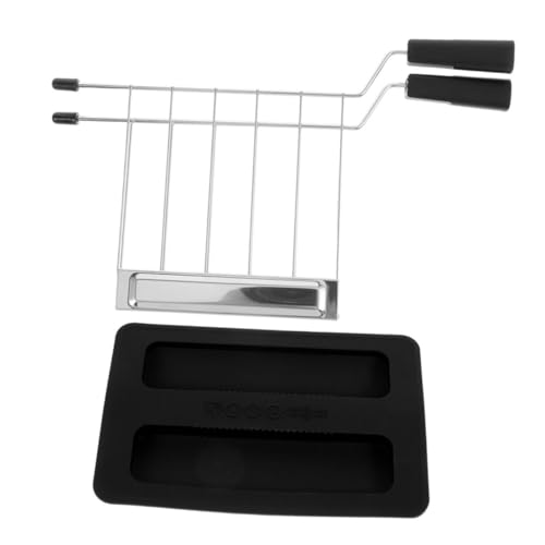 VICASKY Toaster Ersatzteile mit Sandwich Klammer und Abnehmbarem Schutzdeckel Hitzebeständig Kompatibel mit Frühstücksmaschinen Schwarzer Staubschutz für Küchen Toaster Zubehör VICASKY Toaster Ersatzteile mit Sandwich Klammer und Abnehmbarem Schutzdeckel Hitzebeständig Kompatibel mit Frühstücksmaschinen Schwarzer Staubschutz für Küchen Toaster Zubehör von VICASKY
