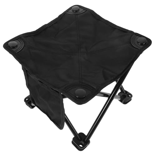 VICASKY Tragbarer Faltbarer Campingstuhl Großer Klapphocker Robust Stabiles Material Multifunktional für Angeln Picknick Outdoor Leichte Sitzgelegenheit mit Seitentasche von VICASKY