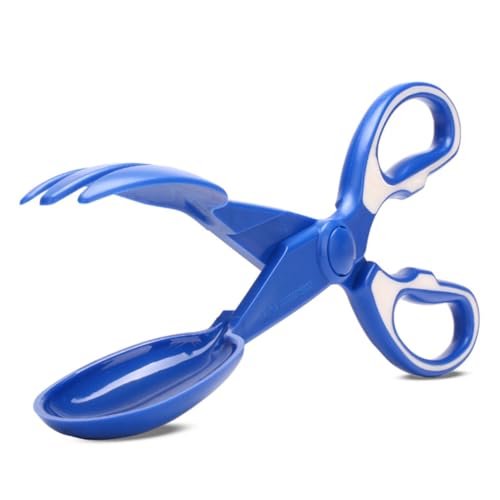 VICASKY Tragbarer Hundekotgreifer Scherenform Pooper Scooper aus Robustem Kunststoff mit Ergonomischem Griff für Einfache Geruchsfreie Aufnahme von Hundekot Beim Spaziergang Garten Blau von VICASKY