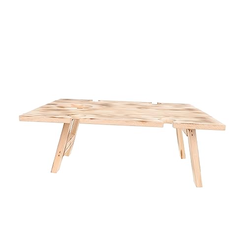 VICASKY Tragbarer Klapptisch Faltbarer Outdoor für Picknick und Camping Kompakte Robuste Holzkonstruktion für Garten und Reisen von VICASKY