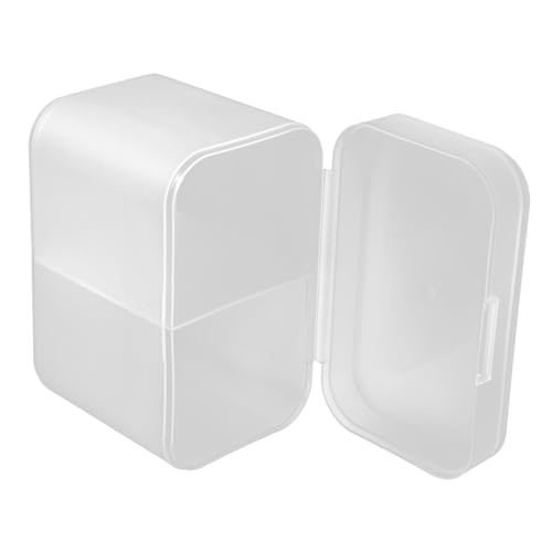 VICASKY Transparente Baumwollpads Box mit Doppeltem Fach Stabiler Wattepads und Wattestäbchen Behälter mit Dicht Schließendem Deckel Kompakt für Badezimmer Schminktisch und VICASKY Transparente Baumwollpads Box mit Doppeltem Fach Stabiler Wattepads und Wattestäbchen Behälter mit Dicht Schließendem Deckel Kompakt für Badezimmer Schminktisch und von VICASKY