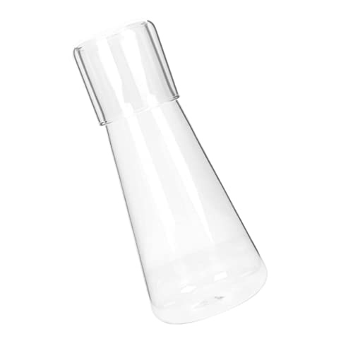 VICASKY Transparente Wasserkaraffe Multifunktionale Glaskaraffe für Zuhause für Fruchtsäfte und Eistee Rutschfester Ausguss Perfektes für Freunde von VICASKY