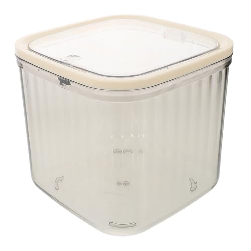 VICASKY Transparenter Mini Desktop Abfalleimer mit Deckel Kompakter Kunststoff Müllbehälter Push Top Design Vielseitig für Büro Schminktisch Küche und Nachttisch Geeignet von VICASKY
