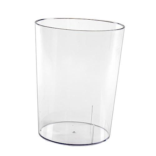 VICASKY Transparenter Mülleimer aus Stabilem Kunststoff Runder Abfallbehälter für Büro Schlafzimmer und Küche Design Einfach zu Reinigen für Müllrecycling VICASKY Transparenter Mülleimer aus Stabilem Kunststoff Runder Abfallbehälter für Büro Schlafzimmer und Küche Design Einfach zu Reinigen für Müllrecycling von VICASKY