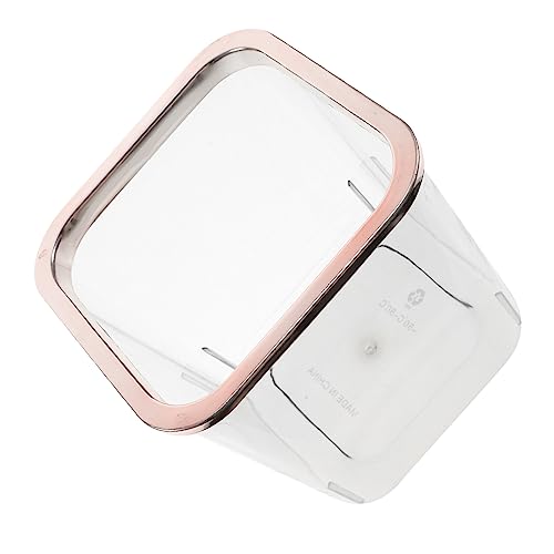 VICASKY Transparenter Mülleimer aus Quadratischer Tischabfallbehälter für Home Office Schlafzimmer und Design Hochwertigem von VICASKY