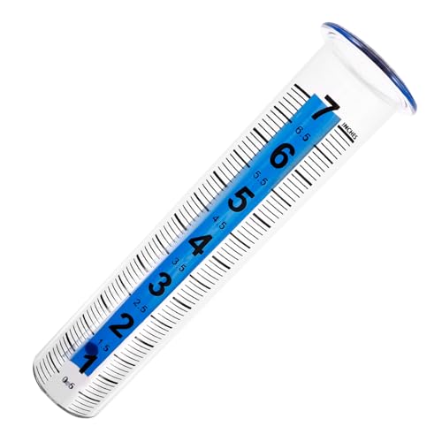 VICASKY Transparenter Regenmesser aus Kunststoff mit Messskala Präziser Regenmessbecher für Garten und Grünfläche Robustes Outdoor Messgerät zur Niederschlagsbestimmung Wiederverwendbar von VICASKY