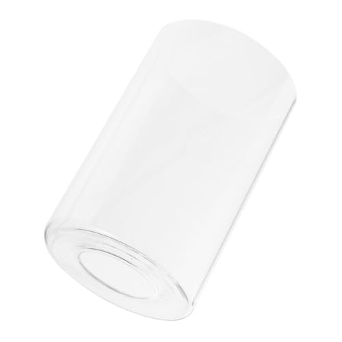 VICASKY Transparenter Zylinder Lampenschirm aus Glas Ersatz Lampenglas mit Öffnung Stabiler Lichtschutz für Hängeleuchte und Tischlampe Modernes Design für Wohnraumbeleuchtung von VICASKY