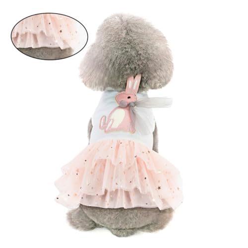 VICASKY Tutu Rock mit Spitzenbesatz Weiß Süßes Party Outfit für Kleine Hunde Leichtes Bequemes Hundeparty Outfit für Outdoor Spaziergänge und Fotoshootings von VICASKY