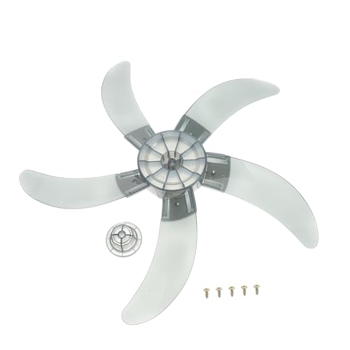 VICASKY Ventilatorflügel aus Robustem Kunststoff mit Mutterabdeckung Passend für Stand Tischventilatoren Geräuscharm Starke Luftzirkulation Ersatzteil Zubehör von VICASKY