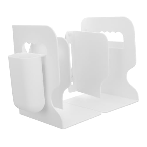 VICASKY Verstellbarer Buchständer mit Stifthalter Erweiterbarer Schreibtisch Organizer für Bücher Dokumente und Zeitschriften Einfacher Moderner Stil für Büro und Zuhause von VICASKY