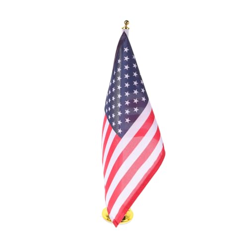 VICASKY Verstellbarer Teleskop Auto Fahnenmast mit Saugnapfhalterung Stabile Fahnenstange für Fahrzeugmontage Tragbarer Us Flaggenhalter mit Robustem Saugnapf und Langlebigem von VICASKY