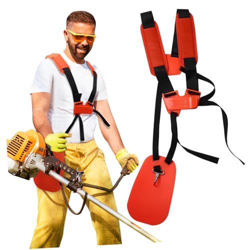 VICASKY Verstellbarer Trimmer Schultergurt mit Doppelschulter Design Ergonomischer Tragegurt für und Rasentrimmer Entlastet Rücken bei Gartenarbeit Robustes Garten Zubehör in Orange VICASKY Verstellbarer Trimmer Schultergurt mit Doppelschulter Design Ergonomischer Tragegurt für und Rasentrimmer Entlastet Rücken bei Gartenarbeit Robustes Garten Zubehör in Orange von VICASKY