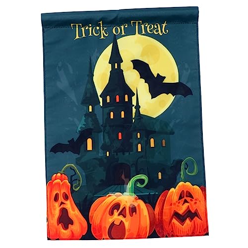 VICASKY Vertikale Gartenflagge Halloween Deko Glückliche Kürbis Schloss Flagge für Außenbereich Kreative Garten Dekoration Ergänzung für Garten und Ganze Jahr VICASKY Vertikale Gartenflagge Halloween Deko Glückliche Kürbis Schloss Flagge für Außenbereich Kreative Garten Dekoration Ergänzung für Garten und Ganze Jahr von VICASKY