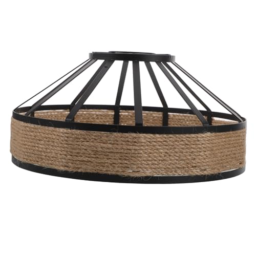 VICASKY Vintage Boho Lampenschirm aus Jute Seil Industrielle Pendelleuchte mit Metallkäfig Rustikale Wire Cage für Amerikanischen Landhausstil Ømm Fassung VICASKY Vintage Boho Lampenschirm aus Jute Seil Industrielle Pendelleuchte mit Metallkäfig Rustikale Wire Cage für Amerikanischen Landhausstil Ømm Fassung von VICASKY