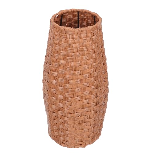 VICASKY Vintage Deko Vase Schmaler Blumenhalter mit Glatter Oberfläche Geeignet für Getrocknete Blumen Einfache Tisch und Fensterbankdekoration für Büro und Zuhause von VICASKY