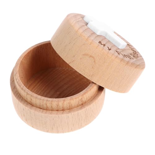 VICASKY Vintage Holz Schmuckschatulle mit Retro gravur Robuster Rosenkranz aufbewahrungsbox für Katholische Gebetsperlen Kompakter Schmuckcontainer Dekorative Holzkiste für Geschenk und von VICASKY
