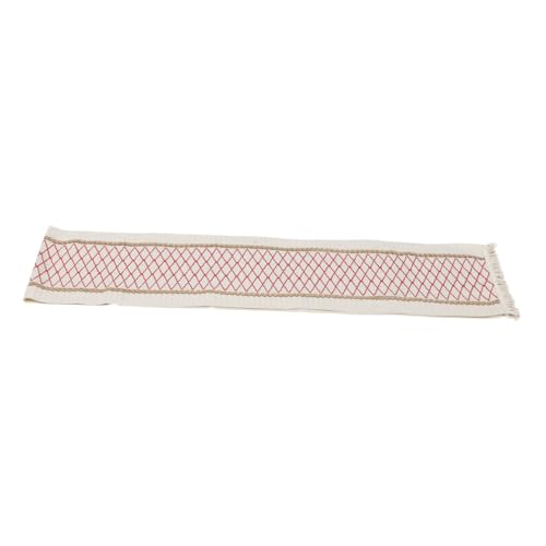 VICASKY Vintage Quasten Tischläufer Aus Baumwoll Rustikale Tischdeko Für Hochzeiten Feste Und Wohnräume Empfindliches Design Mit Elegantem Look von VICASKY