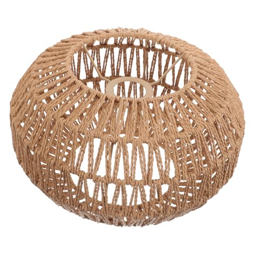 VICASKY Vintage Rattan Lampenschirm Papiergewebter Lampenschirm für Deckenleuchten Rustikales Design Installieren für Restaurants und Wohnräume VICASKY Vintage Rattan Lampenschirm Papiergewebter Lampenschirm für Deckenleuchten Rustikales Design Installieren für Restaurants und Wohnräume von VICASKY