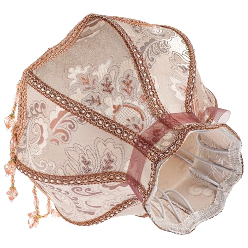 VICASKY Marineblauer Lampenschirm E27 für Tischlampe Stoff Vintage Elegant Geeignet für Innenräume Langlebig und Verschleißfest von VICASKY