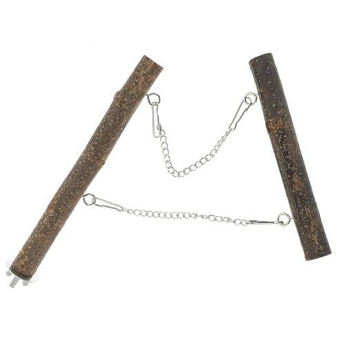 VICASKY Vogelkäfig Papageien Schaukel aus Natürlichem Holz Langlebiges Kauspielzeug und Trainingsspielzeug für Sittiche und Kleine Papageien Fördert Bewegung Balance und Koordination VICASKY Vogelkäfig Papageien Schaukel aus Natürlichem Holz Langlebiges Kauspielzeug und Trainingsspielzeug für Sittiche und Kleine Papageien Fördert Bewegung Balance und Koordination von VICASKY