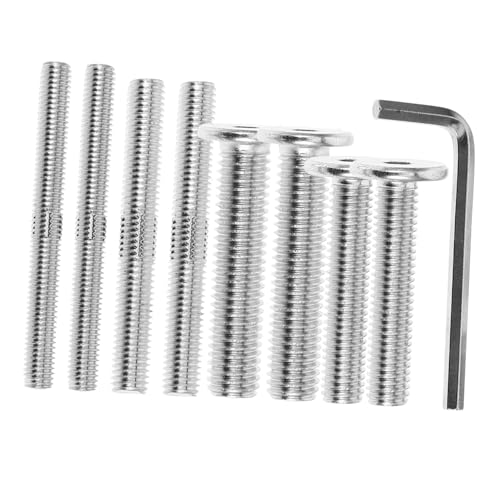 VICASKY Vollgewindeschrauben mit Doppelendbolzen Flachkopf und Innensechskant Schlüssel aus robustem Metall für Stabile Katzenkratzbaum Verbindung Inklusive Innensechskantschlüssel VICASKY Vollgewindeschrauben mit Doppelendbolzen Flachkopf und Innensechskant Schlüssel aus robustem Metall für Stabile Katzenkratzbaum Verbindung Inklusive Innensechskantschlüssel von VICASKY