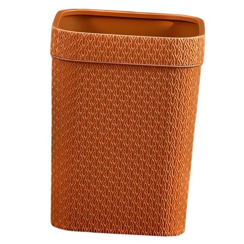 VICASKY Wäschekorb Abfalleimer Imitation Rattan Mülleimer Großer Dekorativer Papierkorb für Büro Wohnzimmer Küche ohne Deckel Robust und Stilvoll von VICASKY