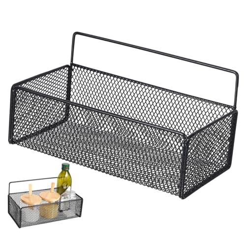 VICASKY Wandmontierter Aufbewahrungskorb Schwarz Multifunktionales Hängeregal Ohne Bohren Platzsparendes Badezimmer und Küchenregal für Handtücher Schlüssel Kleidung und Kleine Gegenstände VICASKY Wandmontierter Aufbewahrungskorb Schwarz Multifunktionales Hängeregal Ohne Bohren Platzsparendes Badezimmer und Küchenregal für Handtücher Schlüssel Kleidung und Kleine Gegenstände von VICASKY