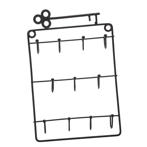 VICASKY Wandmontierter Schlüsselhalter aus Multifunktionale Robuste Aufhängung für Schlüssel und Zubehör für Küche Flur und Badezimmer Schwarzes Design Einfach VICASKY Wandmontierter Schlüsselhalter aus Multifunktionale Robuste Aufhängung für Schlüssel und Zubehör für Küche Flur und Badezimmer Schwarzes Design Einfach von VICASKY