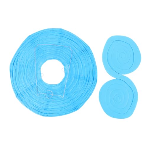 VICASKY Wasserblaue Quallen Papierlampe Faltbare DIY Lampion für Partydekoration Geburtstag Festival Deko mit Einzigartiger Meeresform von VICASKY