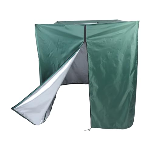 VICASKY Wasserdichte Ibc Container Abdeckplane Grün mit Reißverschluss UV Beständige Schutzhülle für Wassertank Winddicht Sonnenschutz und Wetterfeste Tankabdeckung für Outdoor von VICASKY