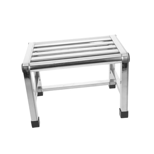 VICASKY Wasserdichter Edelstahl-badhocker Kompakter Robuster Metall-Bank-Sitz Rutschfester Duschhocker für Bad Küche Balkon Platzsparender Langlebiger Fußhocker für Innen Außenbereich VICASKY Wasserdichter Edelstahl-badhocker Kompakter Robuster Metall-Bank-Sitz Rutschfester Duschhocker für Bad Küche Balkon Platzsparender Langlebiger Fußhocker für Innen Außenbereich von VICASKY