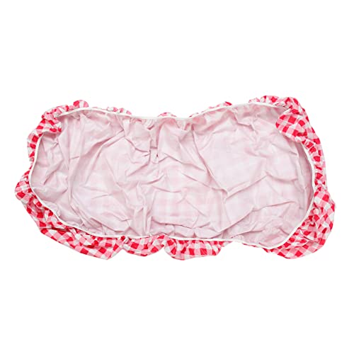 VICASKY Wasserfeste Picknick Tischdecke Mit Flanell Oberfläche Rote Karos Elastischer Für Garten Und Grillpartys Pflegeleicht Und Strapazierfähig von VICASKY