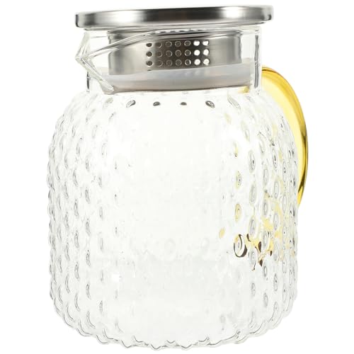 VICASKY Wasserkaraffe aus mit Deckel Große Kapazität für Kalte Getränke Saft und Tee Leicht zu Reinigen Tragbar für Täglichen Gebrauch oder Gäste VICASKY Wasserkaraffe aus mit Deckel Große Kapazität für Kalte Getränke Saft und Tee Leicht zu Reinigen Tragbar für Täglichen Gebrauch oder Gäste von VICASKY