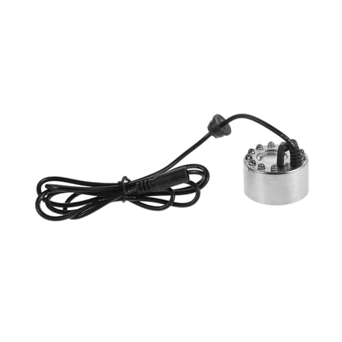 VICASKY Wassernebel Maker mit LED Lichtern für Garten Teich und Indoor Energieeffizienter Luftbefeuchter mit Dichtem Nebeleffekt Einfache Installation Silbernes Design für Dekorative von VICASKY