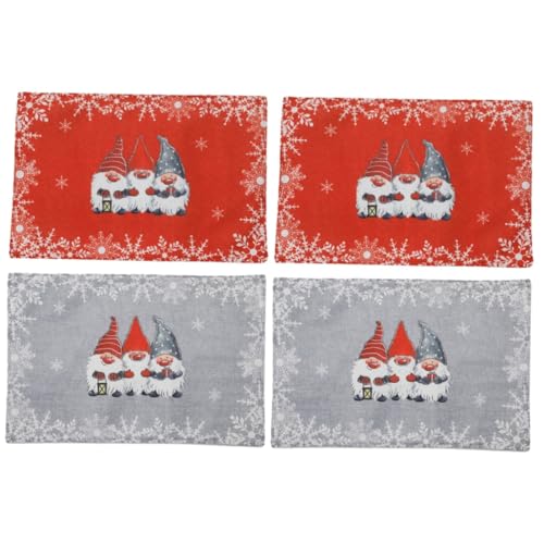 VICASKY Weihnachtliche Tischsets Im Walddesign - 2 Stück – Festliche Tischdekoration Mit Nostalgischen Motiven Für EIN Gemütliches Feiertagsambiente Ideal Für Ihr Weihnachtsessen von VICASKY