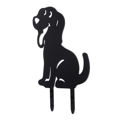 VICASKY Wetterfester Gartenstecker Hund Design mit Spitzem Ende Langlebig Robust für Garten Terrasse Grünfläche Dekoration Attraktives Außenzubehör VICASKY Wetterfester Gartenstecker Hund Design mit Spitzem Ende Langlebig Robust für Garten Terrasse Grünfläche Dekoration Attraktives Außenzubehör von VICASKY